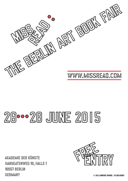 Kunstverein Publishing books and editions and a Selection of work by Richard Kostelanetz at MissRead Berlin